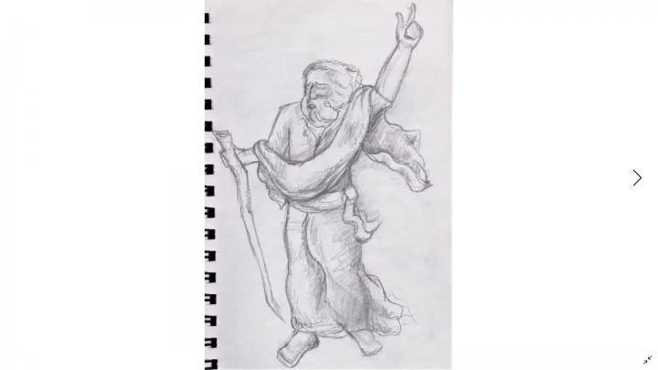 Moses Sketch for clothing