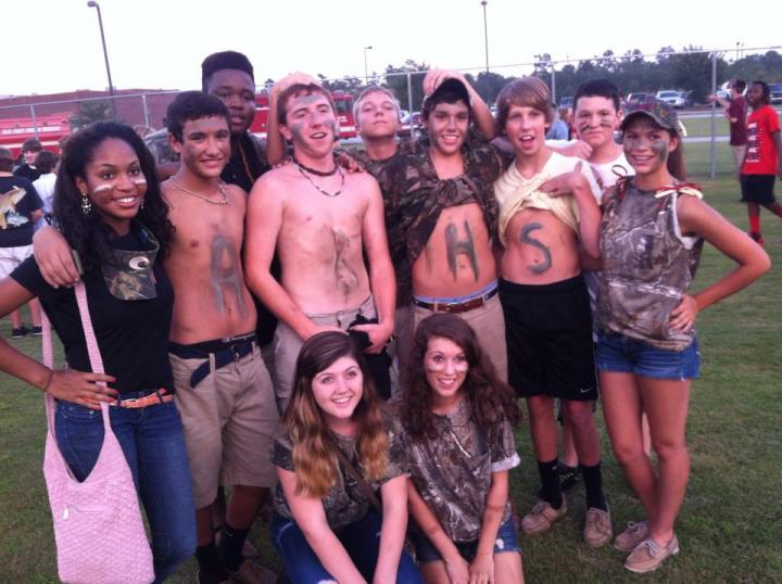 school spirit: from '12-grad.